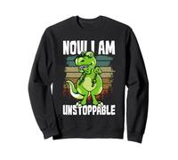 Now I Am Unstoppable TreX, courte blague amusante sur les bras de dinosaure Sweatshirt