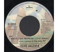 NOW IT'S PAUL MCCARTNEY STEVIE WONDER ALICE COOPER ELTO 7" (45) UK MERCURY 1975 B/W THE DISCO RAG (6167170)