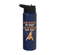Now Watch Me Whip Now Watch Me Bake Bake Baker Citation Dancing Stainless Steel Insulated Water Bottle