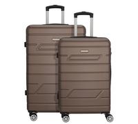 Nowi Bergamo 4 roulettes Set de valises 2 pièces bronze (TAS019075)