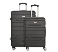 Nowi Bergamo 4 roulettes Set de valises 2 pièces schwarz (TAS019073)