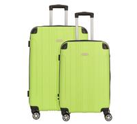 Nowi Lugano 4 roulettes Set de valises 2 pièces vert