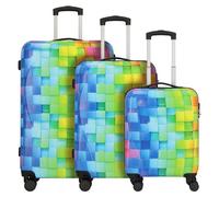 Nowi Santa Cruz 4 roulettes Set de valises 3 pièces multicolore