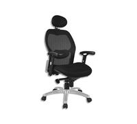 NOWY STYL Fauteuil Tempo Dossier résille Assise Mesh Noir, mécanisme basculant décalé, accoudoirs réglables