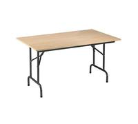 NOWY STYL Tables Pliantes Plateau hêtre L 140 x P 80 cm - Rico - piétement Noir