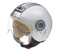 Nox Casque Jet, Blanc/Gris, Taille Xl