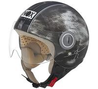 NOX, Casque jet moto n210 metal effect, S