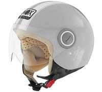 NOX, Casque jet moto n210 nardo gris blanc, L