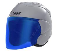 NOX CASQUE JET N220S AVEC VISIÈRE MIROIR BLEU - XL - N220S - GRIS NARDO VMB