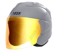 NOX CASQUE JET N220S AVEC VISIÈRE MIROIR OR - L - N220S - GRIS NARDO VMO