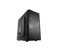 Nox Forte - NXFORTE - mini tour micro ATX, USB 3.0, finition brosse avant, comprend un ventilateur de 120 mm, espace pour 3 ventilateurs, graphiques de 305 mm, couleur noire