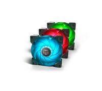 NOX H-SYNC Boitier PC Ventilateur 12 cm Noir, Transparent