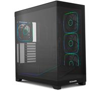 NOX Xtreme Products Hummer Blade - Boîtier PC Moyen Tour ATX/M-ATX/ITX, Verre Trempé, 5 Ventilateurs ARGB 140 mm Préinstallés, Espace pour 8, Contrôleur ARGB, USB 3.0 et USB-C, Noir