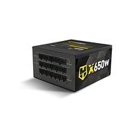 Nox Hummer GD 650 -NXHUMMER650GD- Source d'alimentation 650 W, certifié 80 Plus Gold, Ventilateur 120 mm Ultra Silencieux, Compatible ATX12V, entrée 230 W, Couleur Noire