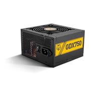 NOX Hummer GDX 750W 80 Plus Gold - Alimentation 750W, ATX 3.1, S-ATA, PCIE 5.1 12V-2x6, Ventilateur 120mm Ultra-Silencieux, entrée 240V, Noir