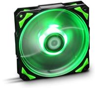 Nox Hummer H-Fan -Nxhummerf120Lgventilateur De Boîtier Pc 120 Mm,Led Lumineuses,7 Pales Translucides,Roulements Hydrauliques,Coins De Support En Caoutchouc,Couleur Vert-Noir