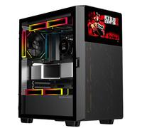NOX XTREME PRODUCTS HUMMER BIOS - Semitower ATX | M-ATX | ITX, écran LCD 8 » personnalisable, face avant en métal maillé, face latérale en verre trempé, espace pour 11 ventilateurs, USB-C et 3.0, Noir