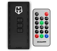 Nox Hummer R-Hub-Nxhummerrhub-Contrôleur De Vitesse Effets D'Éclairage Pour Ventilateurs,12 Ports,59 Effets D'Éclairage,Télécommande Incluse-Noir