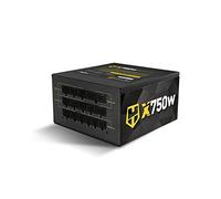 NOX HUMMER X 750W 80 Plus Gold - Alimentation ATX12V v2x31, ventilateur 120mm ultra-silencieux, condensateurs elxtrolitiques japonais certifiés, couleur noire