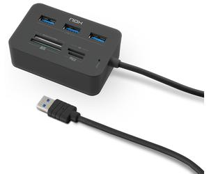 NOX Lite Reader One Avec fil USB 3.2 Gen 1 (3.1 Gen 1) Type-A Noir