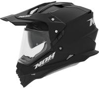 NOX N312 Dual Sport Casque avec visière & pare-soleil - noir mat, taille S
