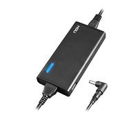 NOX -NXPWR65NB- Chargeur pour ordinateur portable 65W, 10 connecteurs différents, efficacité minimale 85%, compatible avec la plupart des marques, régulation automatique de la tension, couleur noire