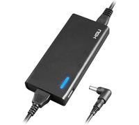 NOX -NXPWR90NB- Chargeur pour ordinateur portable 90W, 10 connecteurs différents, efficacité minimale 85%, compatible avec la plupart des marques, régulation de tension automatique, couleur noire