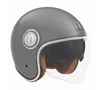 NOX PREMIUM CASQUE JET HERITAGE MAT - XS - CASQUE JET HERITAGE - TITANIUM MAT