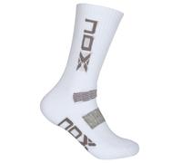 Nox Technical Half-calf Socks White Logo Vertical Grey 39/45