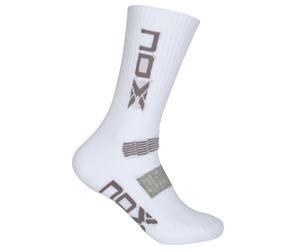 Nox Technical Half-calf Socks White Logo Vertical Grey 39/45