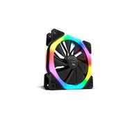 NOX XTREME PRODUCTS Hummer D-FAN -NXHUMMERDFAN- Ventilateur PC 120 mm, double anneau LED RGB Rainbow, ultra-silencieux avec patins en caoutchouc anti-vibrations, grand débit d'air, 6 broches, noir