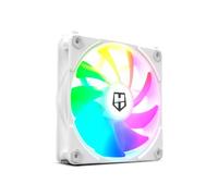 NOX XTREME PRODUCTS Hummer EASY LINK WHITE - Ventilateur 120mm, LED ARGB, PMW ultra-silencieux, 9 pales, pas de câbles, 4 patins anti-vibration en caoutchouc, vitesse jusqu'à 1500RPM, couleur blanc