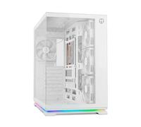 Nox Xtreme Boîtier PC Hummer Galaxy – Verre trempé Frameless, 4x120mm PWM, Hub ARGB, USB-C, Blanc