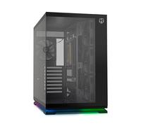 NOX Xtreme Products Hummer Galaxy - Boîtier PC, Verre Trempé Frameless, 4 Ventilateurs 120mm PWM, Espace pour 10 Ventilateurs, USB-C et USB 3.0, Contrôleur Hub ARGB, ATX/M-ATX/ITX, Noir