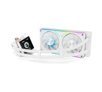 NOX XTREME PRODUCTS Hummer M-240 LCD Black - Kit de Watercooling CPU, Écran LCD, Radiateur 360mm, 2 Ventilateurs 120mm PWM, TDP 280W, Compatible avec Intel et AMD, Blanc