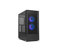 NOX XTREME PRODUCTS HUMMER NEMESIS - Micro ATX ; ATX mi-tour, verre trempé avant et latéral, ventilateurs ARGB LED infinis, jusqu'à 8 ventilateurs, grands graphiques, USB 3.0, noir