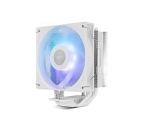 NOX XTREME PRODUCTS HUMMER R-400 ARGB White - Dissipateur thermique pour CPU refroidi par air, ventilateur PWM 120mm, éclairage ARGB, TDP 235W, 4 heatpipes, compatible Intel/AMD, silencieux, blanc