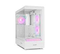 NOX Xtreme Products Hummer Signal - Semi-Tour ATX | M-ATX, ARGB Frameless Verres trempés, Support pour GPU de 420 mm, Filtre magnétique Anti-poussière, capacité pour 9 Ventilateurs, 3 x 120 mm Inclus