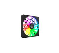 NOX XTREME PRODUCTS Hummer Slim Fan-NXHUMMERSLIMFAN- Ventilateur 120mm, ARGB, 13 pales translucides, design super mince et silencieux, roulements hydrauliques, support pour coins en caoutchouc Noir
