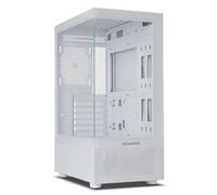 NOX XTREME PRODUCTS Hummer Vision White - Semi-Tour ATX | M-ATX, Vitres latérales et frontales en Verre trempé, Emplacement pour 5 Ventilateurs, Compatible CG jusqu'à 300mm, USB 3.0, Blanc