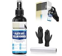 NoxGule 100ml Renovateur Plastique,Nettoyant Plastique,Élimine le Jaunissement,Convient Climatiseurs,Lave-Linge,Réfrigérateurs(Enveloppez d'un Film Plastique,Résultat Optimal,Attendez 2 à 3 Jours)