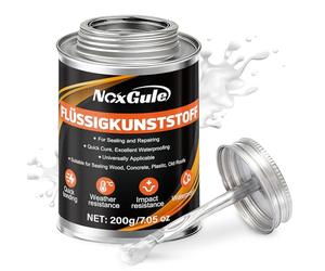 NoxGule 200g Silicone Salle de Bain, Joint Plan de Travail Cuisine, Joint Silicone Blanc Salle de Bain, Mastic d'étanchéité étanche, Convient aux Cuisine, Salle Bains, Joints Fenêtres, Toiture