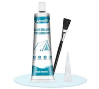 NoxGule Colle Néoprène, Colle PVC, CollePlastique Extra Forte, ColleContact, Seam Grip, pour Tente, Bâche de Camion, Adhésif PVC, Imperméable, Temps De Collage Rapide, 100ml