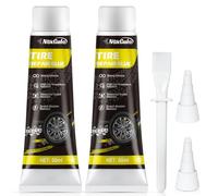 NoxGule Colle Pneu, Colle Vulcanisante Pneu, Colle Caoutchouc, Colle Meche Pneu, Colle Pneu Voiture, Réparation Meche Pneu Crevaison, Fissures, Déchirures, Dommages aux Pneus, 100ML