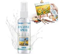 NoxGule Spray Fixateur, Spray Fixateur Fixatif, fixatif Pastel, pour le Pastel, Croquis, Dessin au Fusain, Peinture Acrylique, l'Aquarelle et la Peinture à l'Huile,100 ml