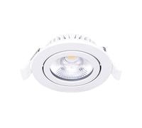 Noxion LED Inclinable Slim Spot Blanc Rond 6W 520lm 60D - 927 Blanc Très Chaud | 85mm - IP54 - Dimmable - Meilleur Rendu Des Couleurs