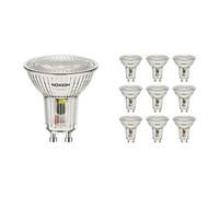 Noxion Lot 10x Spot LED GU10 PAR16 4.8W 450lm 36D - 827 Blanc Très Chaud | Équivalent 50W