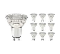 Noxion Multipack 10x PerfectColor Spot LED GU10 PAR16 4W 345lm 60D - 930 Blanc Chaud | Meilleur rendu des couleurs - Dimmable - Équivalent 50W