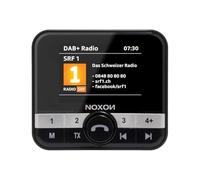 Noxon Road 4 DAB + Adaptateur de véhicule Bluetooth & kit mains libres, émetteur FM, sortie ligne, entrée auxiliaire, grand écran couleur, antenne DAB+ active