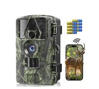 NOXOWL Camera de Chasse connectée téléphone, 8K 60MP caméra de Chasse avec Vision Nocturne, détection de Mouvement, Grand Angle 130°, Camera Chasse IP66 avec Carte SD 32 Go + 8 Piles AA
